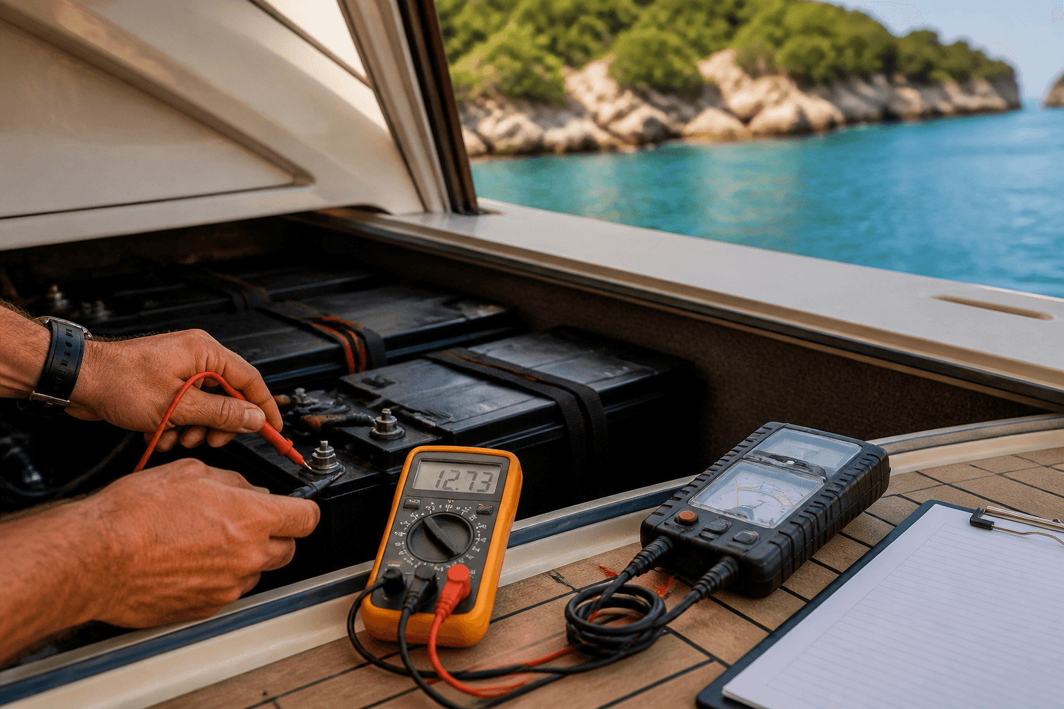 Tekne Aküsü Ölçüm Rehberi: Voltaj Tablosu ve Kapasite Testi